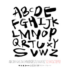 벡터 문자 / 손으로 쓴 글씨체