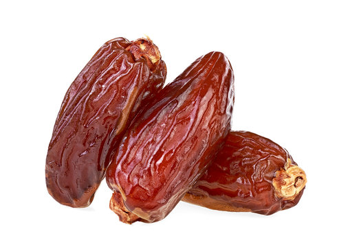 Dates fruit isolated on a white background