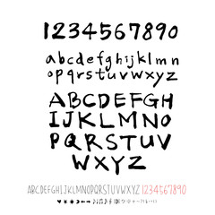 벡터 문자 / 손으로 쓴 글씨체