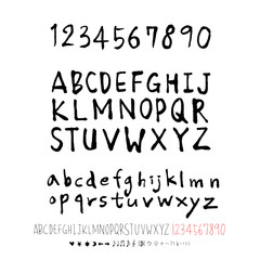 벡터 문자 / 손으로 쓴 글씨체