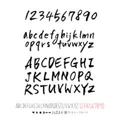 벡터 문자 / 손으로 쓴 글씨체