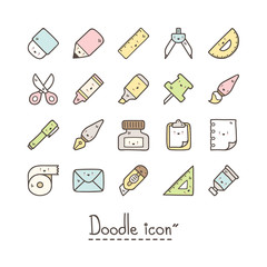 Cute stationery icons.