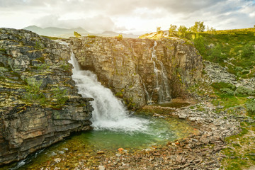 storulfossen waterfall at Mysuseter Norway