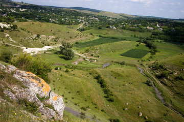 View between the hills.