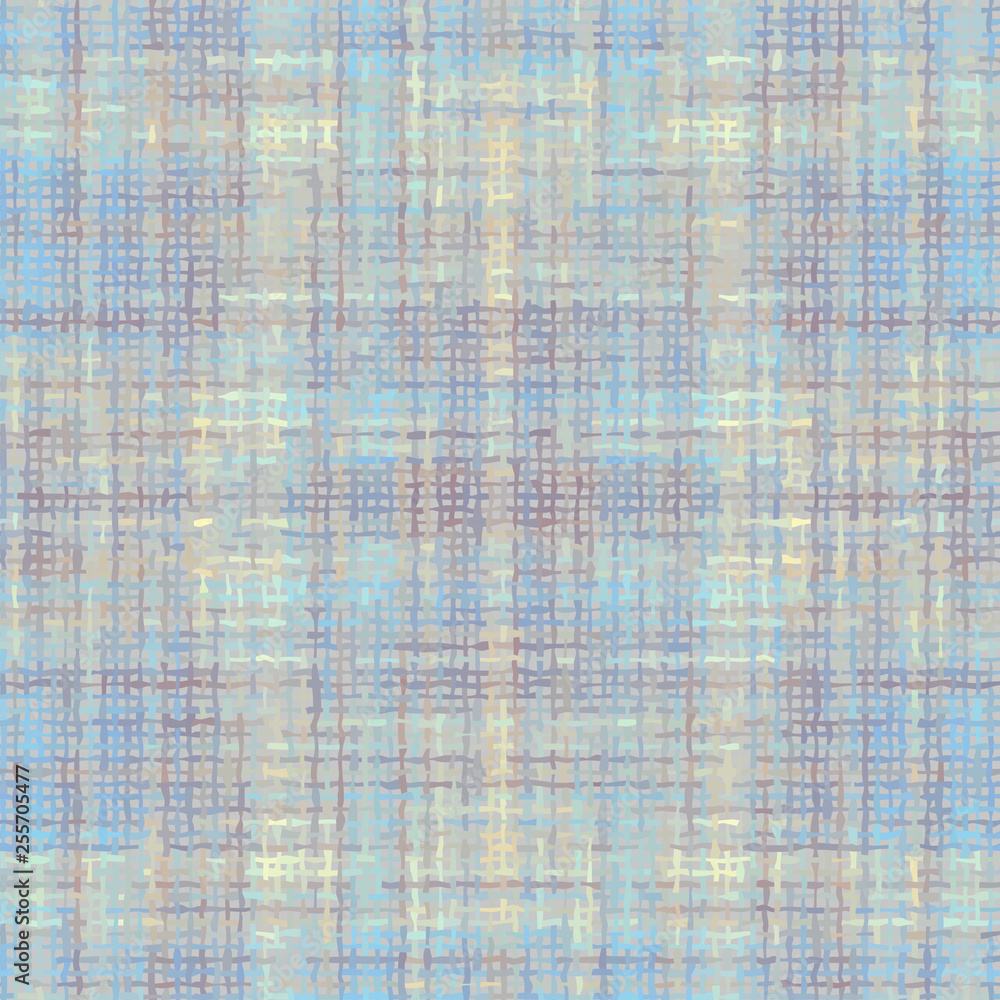 Poster imitation of a texture of tweed fabric seamless pattern.