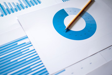 colorful graphs, charts, marketing research and business annual report background, management project, budget planning, financial and education concepts