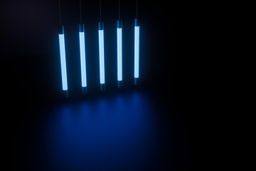 abstract glowing lines, 3d rendering