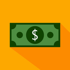 Dollar flat icon