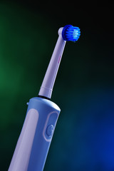 Modern electric toothbrush powered by rechargeable battery