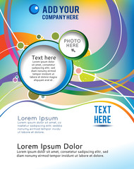 Brochure design content background, illustration