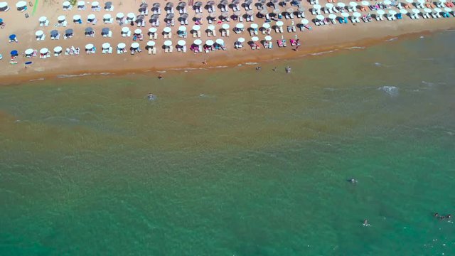 aerial view of beach 