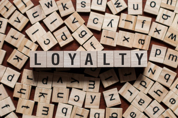 Loyalty word concept