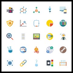 25 technology icon. Vector illustration technology set. funnel and gps icons for technology works
