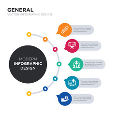 modern business infographic illustration design contains business incubator, business intelligence, networking, performance, chain simple vector icons. set of 5 isolated filled icons. editable sign