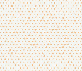 Seamless Dot Pattern,  Beige Background, Abstract Graphics