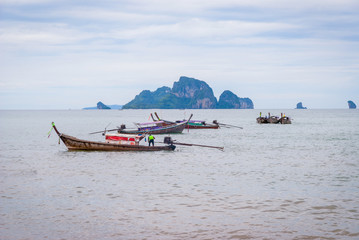Fototapeta premium Thai boats, Krabi