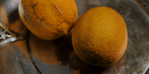 Lemon fruits old style still life