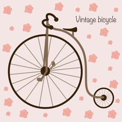 Naklejki  vintage rower - ilustracja wektorowa, eps
