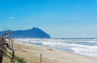 View of the beach of Sabaudia - Latina - Italy