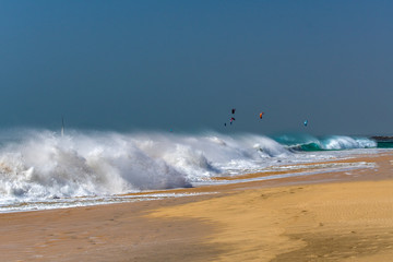 strong wave at the beach of Sal - Cape Verde