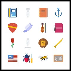 16 close icon. Vector illustration close set. oboe and exhaust pipe icons for close works - 255723083