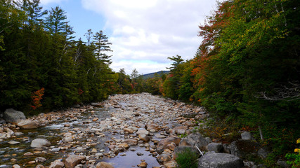 White mountains in New Hampshire