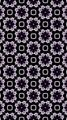 Ornate geometric pattern and abstract multicolored background