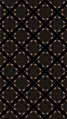 Ornate geometric pattern and abstract multicolored background