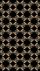 Ornate geometric pattern and abstract multicolored background