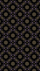 Ornate geometric pattern and abstract multicolored background