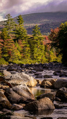 Obraz premium White mountains in New Hampshire
