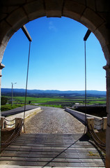 medieval door of Estremoz castle, Portugal