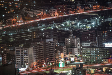 Fototapeta na wymiar 横浜の夜景と住宅地
