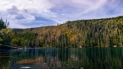 Prasily lake in Sumava national park, Czech Republic.