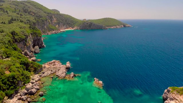 aerial view of greek  island