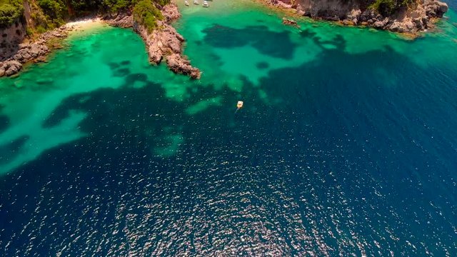 aerial view of greek  island