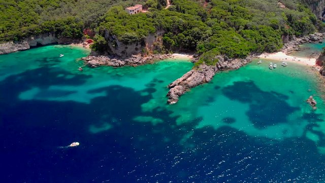 aerial view of greek  island