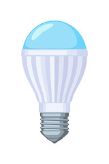 Colorful cartoon halogen light bulb