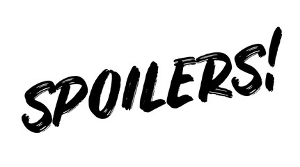 spoilers stamp on white