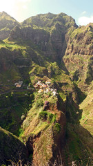 Remote village in the mountains