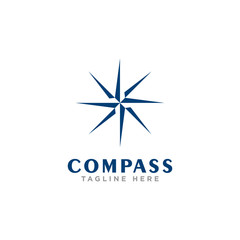 compass logo design vector