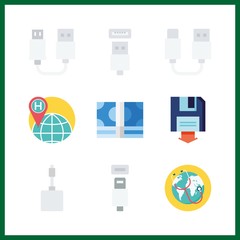 9 transfer icon. Vector illustration transfer set. backup and money icons icons for transfer works