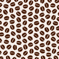 Coffee background. Coffee beans icon. Vector