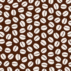 Coffee background. Coffee beans icon. Vector