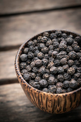 organic kampot dried black pepper corns in cambodia