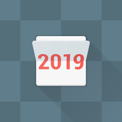 2019 Calendar Adaptive icon Material Design illustration