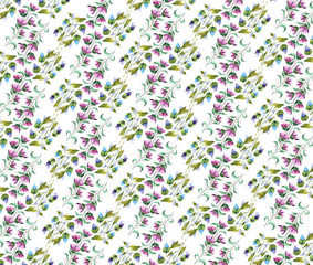 seamless floral pattern with flowers
