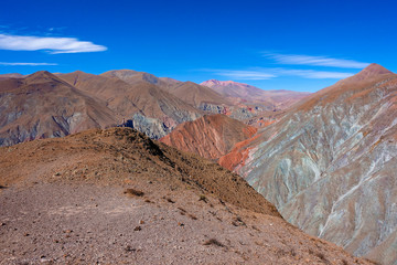 The amazing landscapes around Iruya in the Salta province in Argentina. Colourful rocks, amazing canyons and stunning views make this an perfect hiking destination.