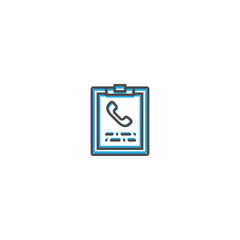Clipboard icon design. Marketing icon line vector illustration