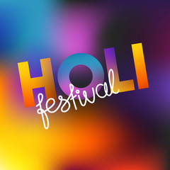 Holi festival vector concept. Happy holi vector elements for card design